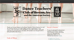 Desktop Screenshot of danceteachersclubofboston.com
